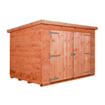 6x4 Pent Bike Shed, 4ft 7 Inch Tall, Double Doors